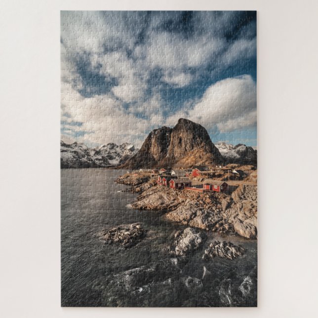Puzzle Lofoten Hamnoy Fishing Village (Vertical)