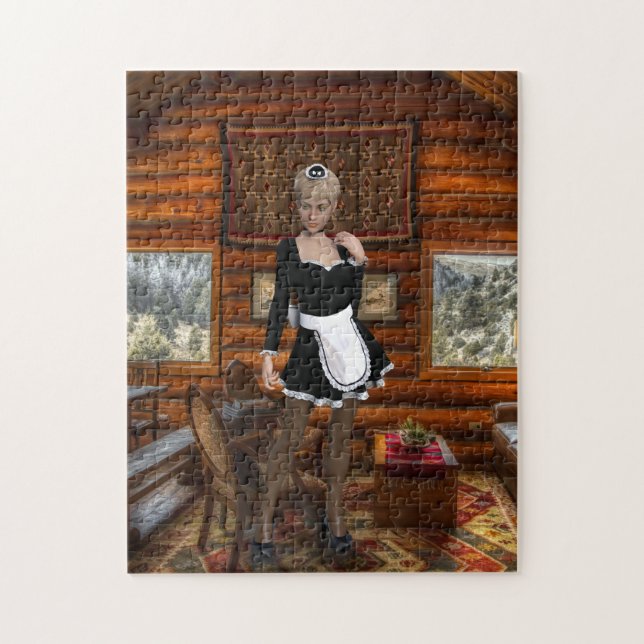 PUZZLE LOG MAISON FRANÇAIS MAID PUZLE (Vertical)