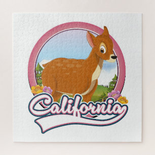 Puzzle logo de vacances de cerf de Californie