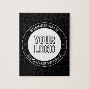 Puzzle Logo d'entreprise ou modèle de texte modifiable et