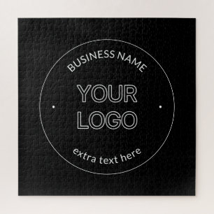 Puzzle Logo et nom d'entreprise modifiables   Noir