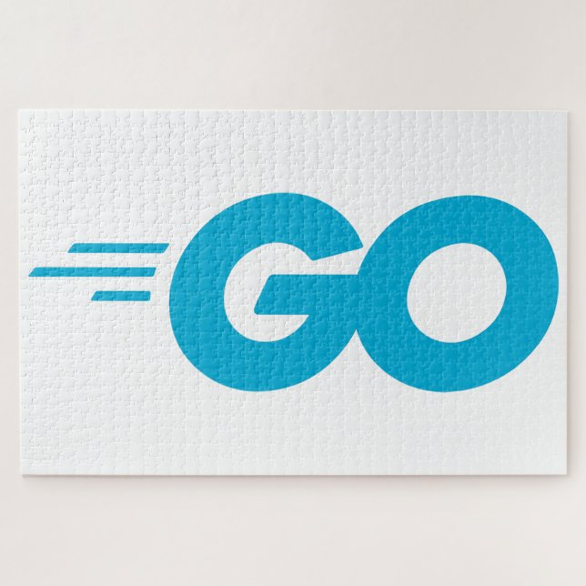 Puzzle Logo Golang (langage de programmation Go) (Horizontal)
