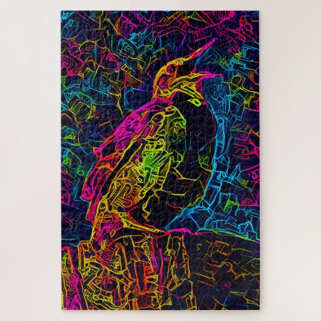 Puzzle L'oiseau solitaire 3 (Vertical)