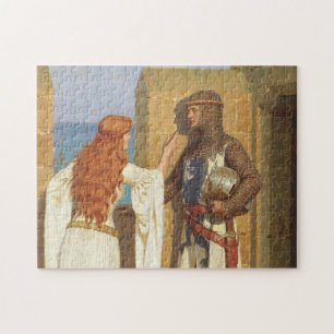 Puzzle L'ombre, C. 1909 par Edmund Leighton