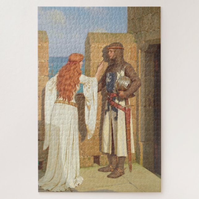 Puzzle L'ombre du chevalier (par Edmund Blair Leighton) (Vertical)