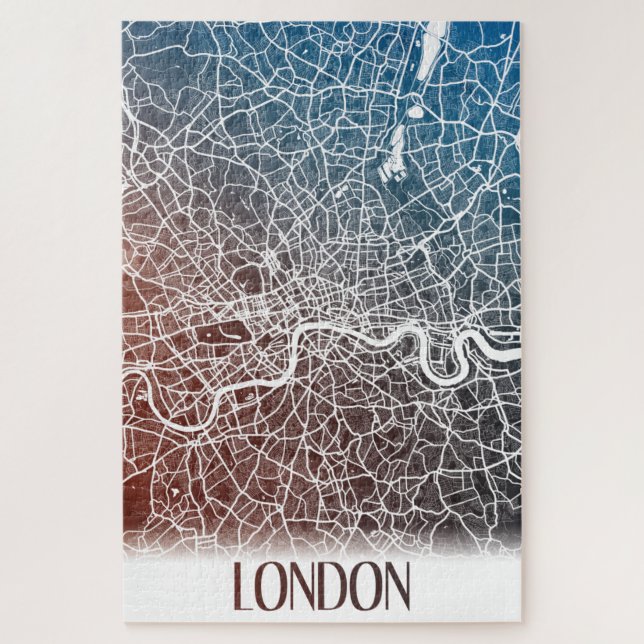 Puzzle London England United Kingdom City Map Travel (Vertical)