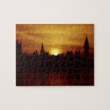 Londres au coucher du soleil - Parlement - 8x10 - 