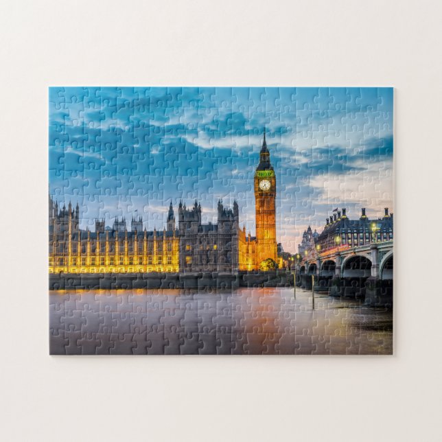 Puzzle Londres Big Ben Chambres du Parlement Skyline (Horizontal)