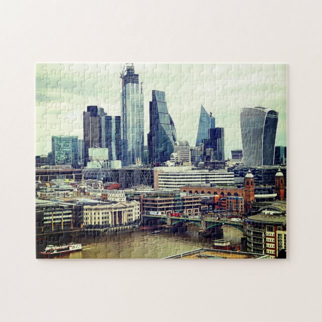 Puzzle Londres - City Skyline - Glass & Steel (Grande-Bre (Horizontal)