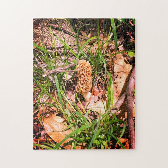 Puzzle Lone Yellow Morel (Vertical)