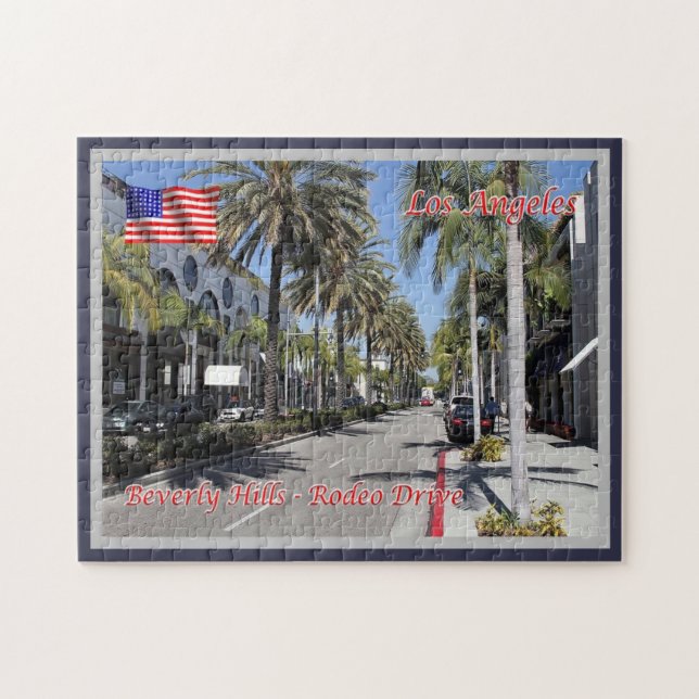 Puzzle Los Angeles - Beverly Hills - Rodeo Drive - États- (Horizontal)