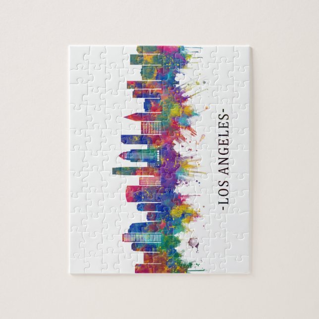 Puzzle Los Angeles California Skyline (Vertical)