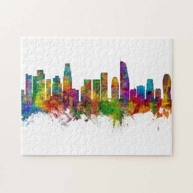 Puzzle Los Angeles California Skyline (Horizontal)