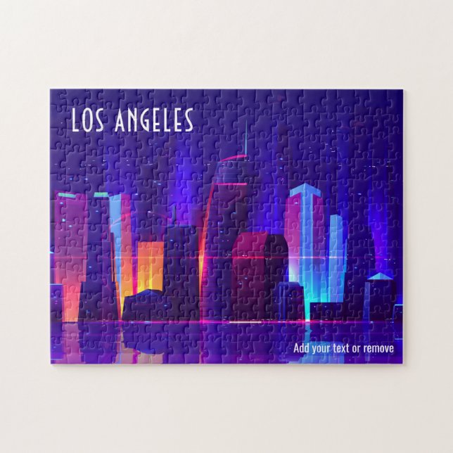 Puzzle Los Angeles, Californie, ville aux couleurs vives, (Horizontal)
