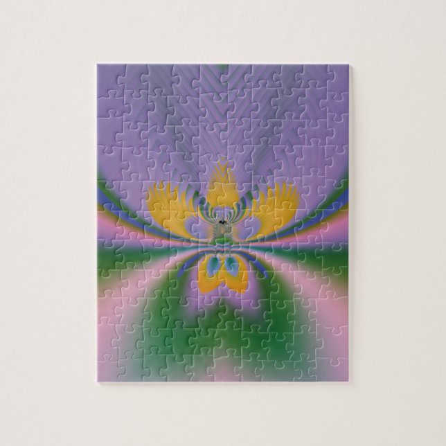 Puzzle Lotus Pourpre (Vertical)