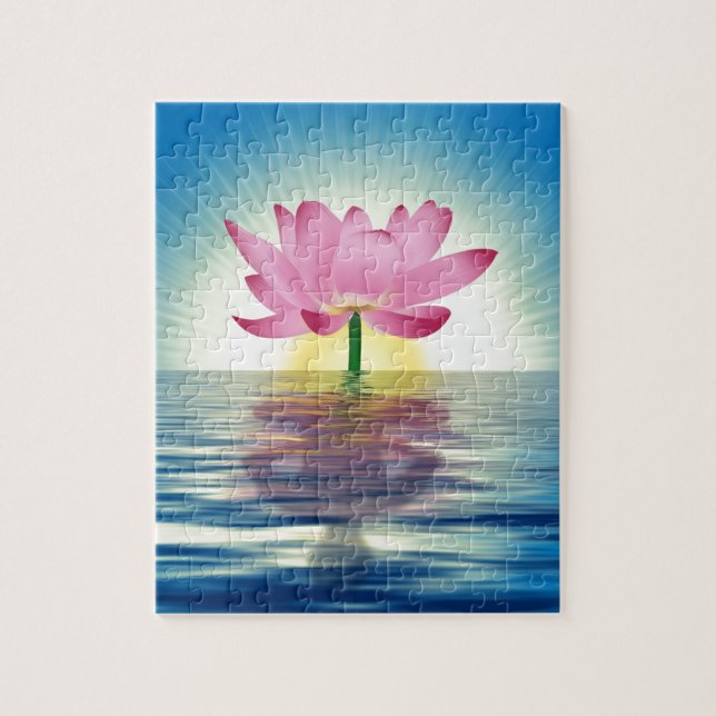 Puzzle Lotus Reflection (Vertical)