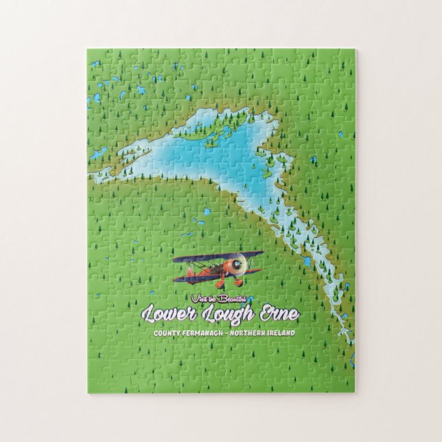 Puzzle lough erne basse Irlande du Nord (Vertical)