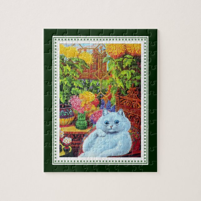 Puzzle Louis Wain - chat anthropomorphe blanc avec la (Vertical)