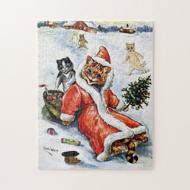 Puzzle Louis Wain Christmas (Vertical)