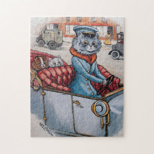 Puzzle Louis Wain - Le Chauffeur du chat - Anthropomorphi