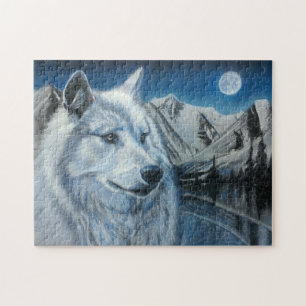 Puzzle Loup blanc