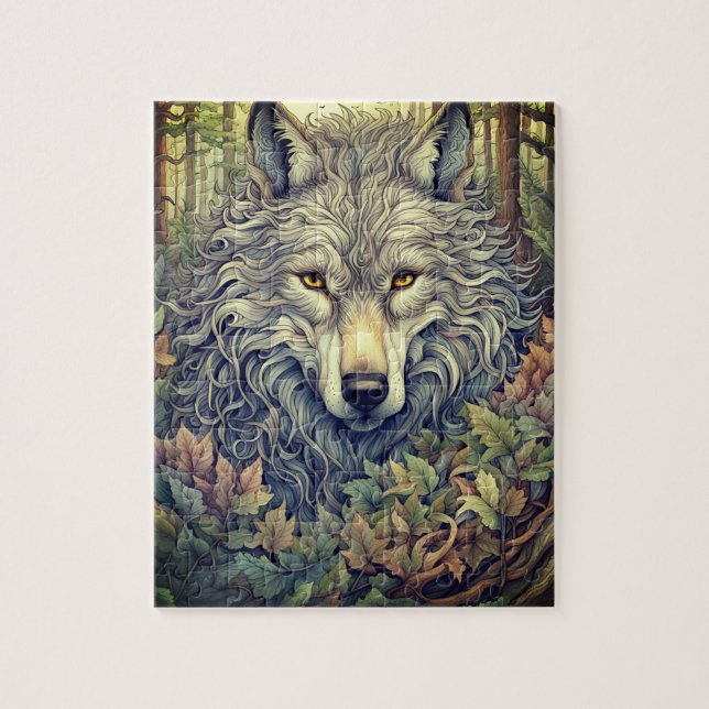Puzzle Loup gris (Vertical)