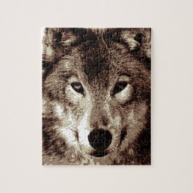 Puzzle Loup gris (Vertical)