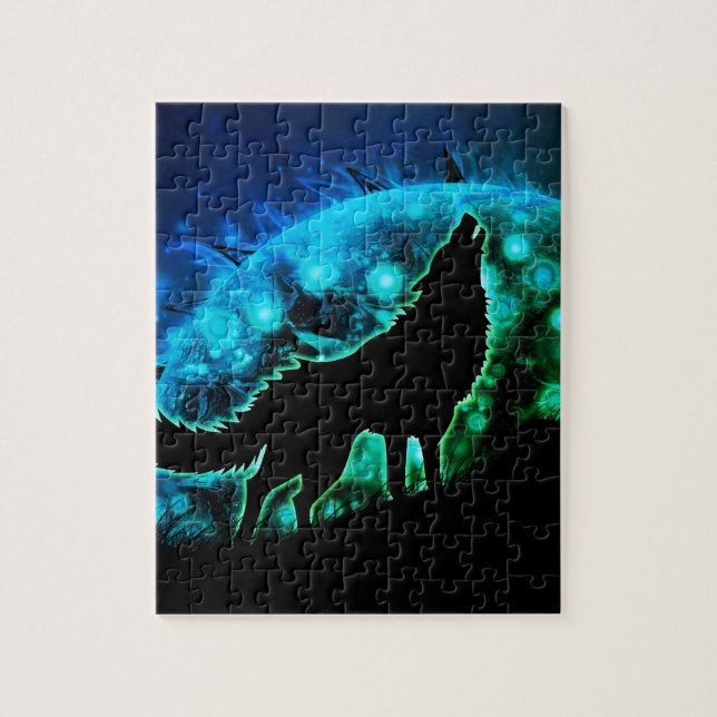 Puzzle loup hurleur (Vertical)