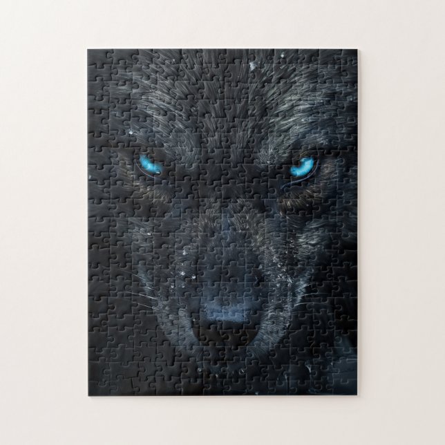 Puzzle Loup noir (Vertical)