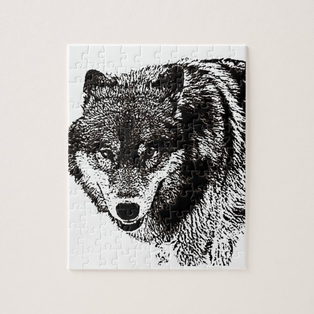 Puzzle Loup sauvage (Vertical)