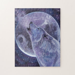 Puzzle - Loup solitaire par Michaeline McDonald
