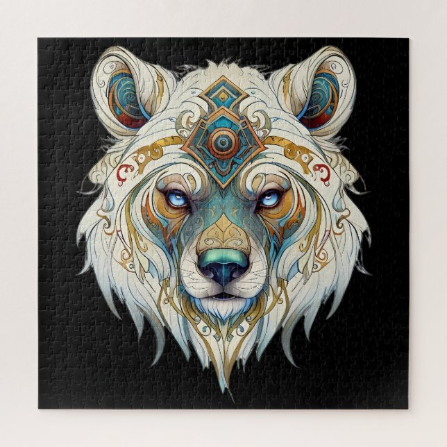Puzzle Loup spirituel amérindien (Vertical)