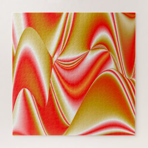 Puzzle Love and Gold Abstrait 3D Rainbowart