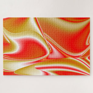 Puzzle Love and Gold Abstrait 3D Rainbowart