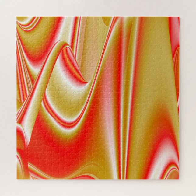 Puzzle Love and Gold Abstrait 3D Rainbowart (Horizontal)