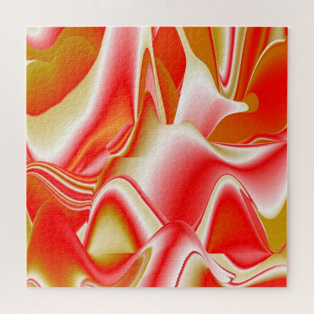 Puzzle Love and Gold Abstrait 3D Rainbowart (Horizontal)