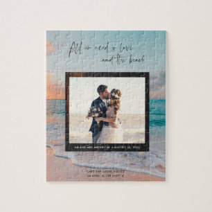 Puzzle Love and the Beach Wedding Photo