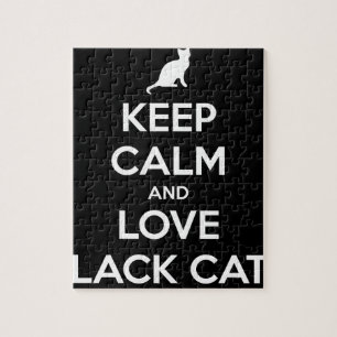 Puzzle Love Black Cats