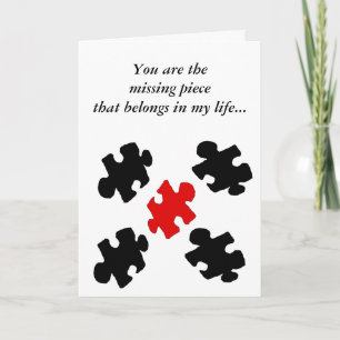 Puzzle Love Happy Valentines Day Card
