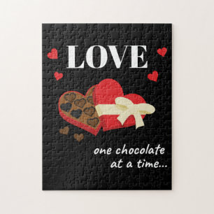 Puzzle Love One Chocolate at a Time Drôle Citation