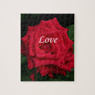 Puzzle Love romantique rose rouge pour Saint Valentin, An