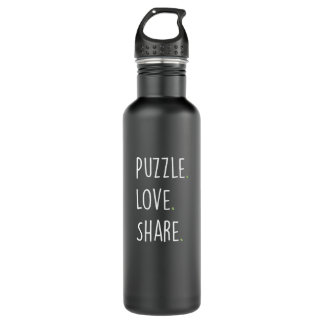 Puzzle. Love. Share. – Water Bottle