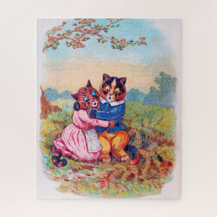 Puzzle Lovers Cat (Strong Emotion), Louis Wain