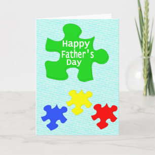Puzzle Lovers Happy Father's Day Card
