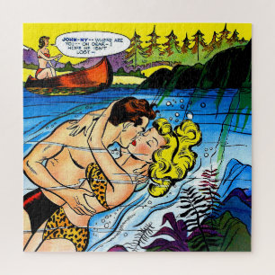 Puzzle Lovers Ocean Romance Comics Vintages