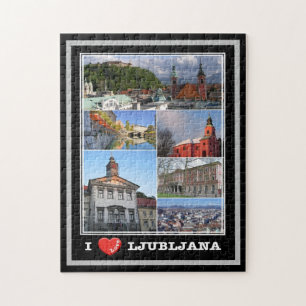 Puzzle Lubiana - Slovénie - I Love -