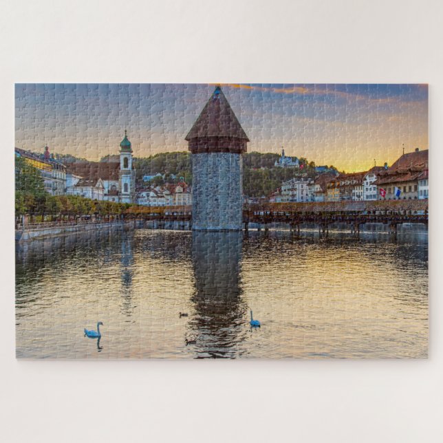 Puzzle Lucerne, Suisse à Dusk (Horizontal)