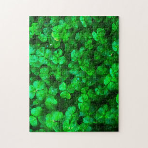 Puzzle Lucky Celtic Irish Green Shamrocks
