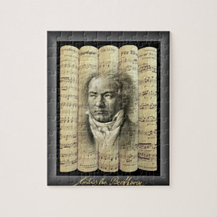 Puzzle Ludwig van Beethoven~Rolled Classic Sheet Music~