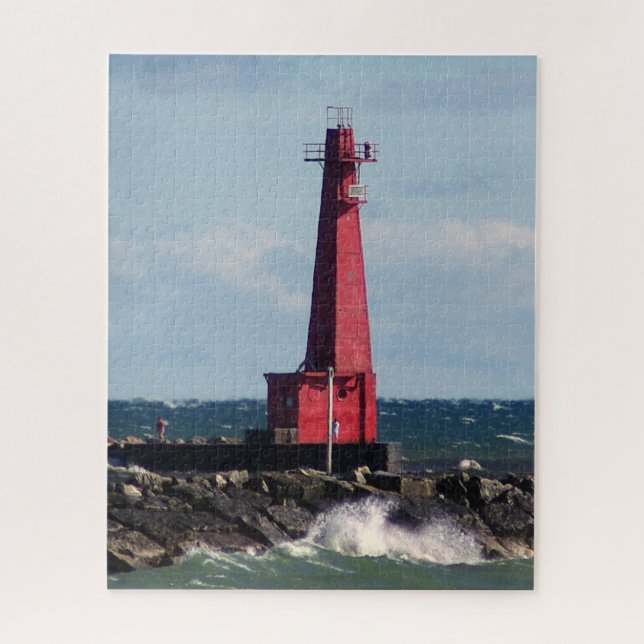 Puzzle Lumière Muskegon South Breakwater (Vertical)